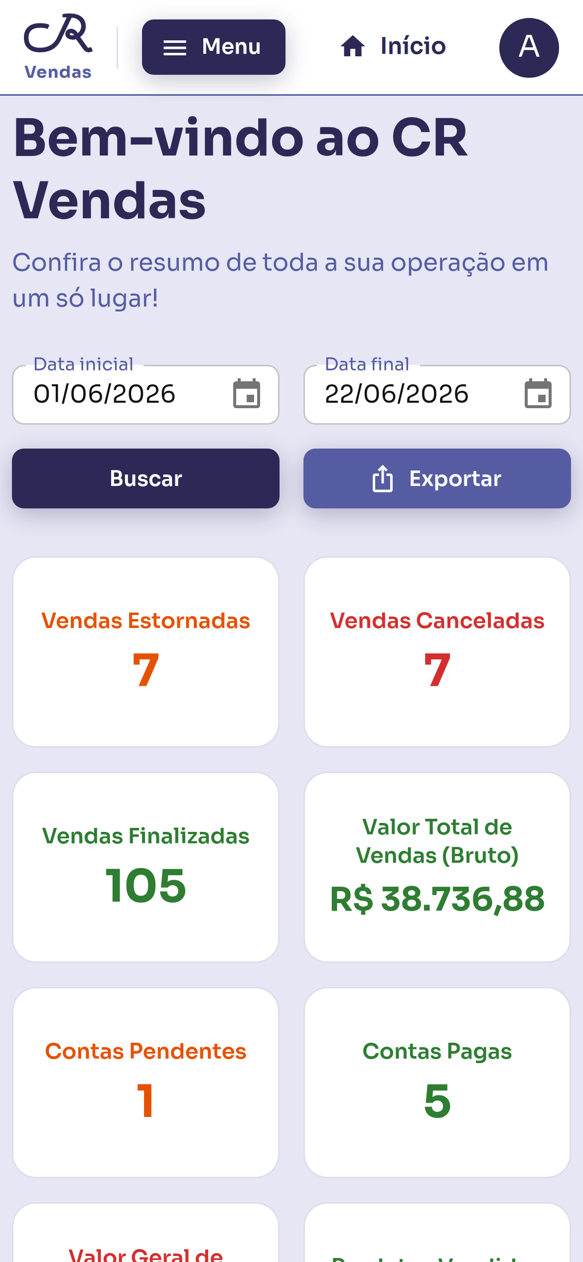 Todo o seu comércio em uma única tela